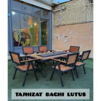 میز و صندلی باغی / آتشدان مشعل خطی