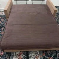 مبل سه نفره تخت خواب شو سالم زیره و پایه استیل