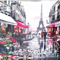 فروش تابلو دکوراتیو طرح پاریس و برج ایفل