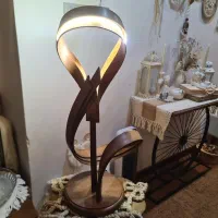 اباژور رومیزی مدرن چوبی چوب خم