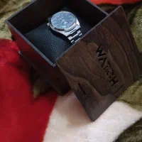 ساعت SAKO مردانه اصل، موتور نو، جاساعتی چوبی