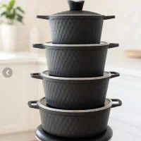 سرویس قابلمه رادیس چدن ضخیم 8 پارچه با ضمانت