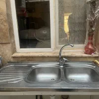 سینک ظرفشویی دوقلو  کارکرده سالم