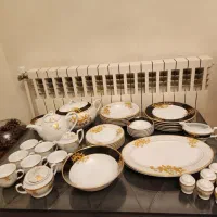 سرویس چینی طلا کوب و لوازم آشپزخانه و سرویس قاشق
