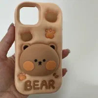 قاب Bear استند سیلیکون اصل ایفون ۱۳ نرمال