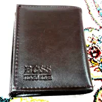 کیف پول و کارت شناسایی چرمی برندBOSS