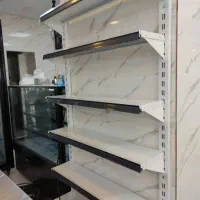 قفسه 5 طبقه مشکی و سفید دیواری