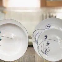 سرویس آرکوپال لاله بنفش و آبی گرد 6نفره