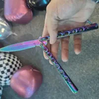 چاقو پروانه ای هفت رنگ