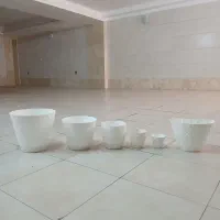 گلدان پلاستیکی و سفالی
