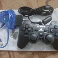 دسته اصل  پلی دو  به همراه تبدیل ps2 به کامپیوتر و
