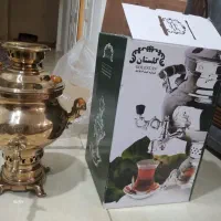 سماورگازی طلایی آک