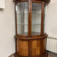بوفه چوبی ویترین دار
