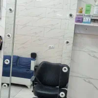 آینه قـدی تـمام شیشه چراغ دار MDF