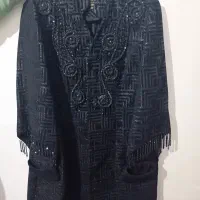 مانتو مشکی مجلسی بسیار شیک سنگ دوزی