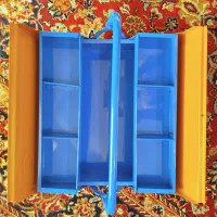 جعبه ابزار فلزی 40 سانتی دوطبق نو