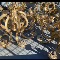 فروش))لوستر خریدار لوستر برنزی شکسته سالم