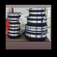 چند دست قابلمه و ماهیتابه آک