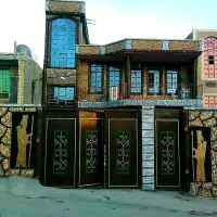 نما ساختمان طرح سنگ و چوب و سنتی
