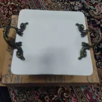 شیرینی خوری سرامیکی دسته و پایه پیوتر