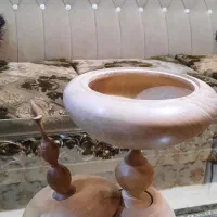 شکلات خوری پایه دار چوب گردو ی سفید/دست ساز /نو
