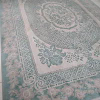 فرش۹و۶متری ترک اصل ابی درباری۱۲۰۰شانه