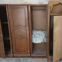 فروش چهارتا کمد چوبی و جا لباسی