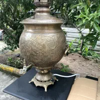سماور برنجی گازی ۵۰ لیتری