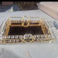 تولید  وپخش  انواع  سینی کف اینه ساده ونگین دار