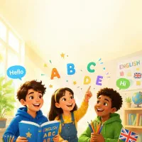 کلاس انگلیسی  کودکان  در آموزشگاه دکتر  تواناپور