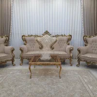 مبل سلطنتی ورق طلا مناسب جهیزیه