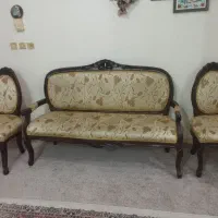 سرویس مبلمان استیل چوب گردو