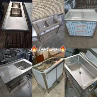 سینک صنعتی / وان استیل / کابینت دیواری