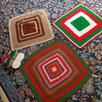 وسایل آشپزخانه و تزیینی بافتنی و دستگیره آشپزخانه