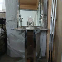 آینه شمعدان استیل