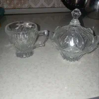 سه دست استکان خارجی به همراه چهار عدد قندان