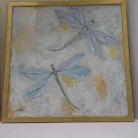 دو عدد نقاشی اکرولیک