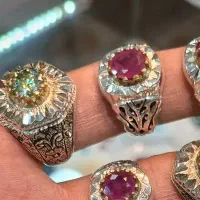 انگشتر موزنایت نقره