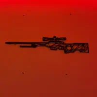 تابلو ماکت تفنگ اسنایپر AWM سبک Counter Strike