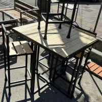 رگال میزصندلی ۲و۴ نفره چوب فلز کافه کد ۲۱۱
