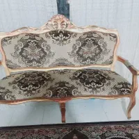 یه دست مبل ۹ نفره سلطنتی چوب خیلی خوب