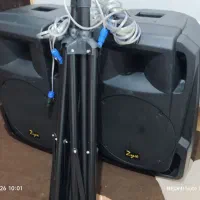 جفت باند15اینچ کیفیت بالا همراه کابل وپایه