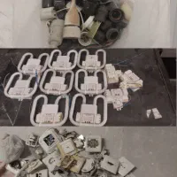 لوازم پاتروم لامپ مهتابی کلید پریز حبابی قدیمی برق