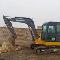 مینی بیل و کمپرسور حفاری خاک و سنگ سخت