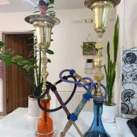 قلیون عربی برنجی با اشانتیون