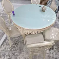 میز نهار خوری پلیمری ۶ نفره