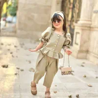 ست زیبای مدل رز و کراپ شلوار