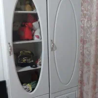 کمد دوقلو سفید در حد نو