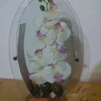 گلدان با گل خارجی