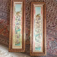 تابلو مینیاتور خاتم‌کاری جفتی طرح سنتی ایرانی